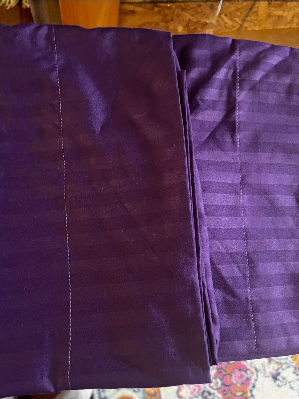 Pair of Standard Purple pillow cases